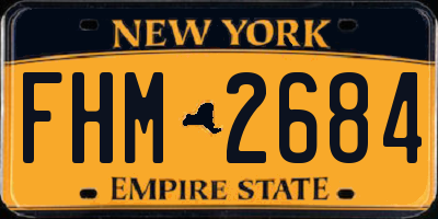 NY license plate FHM2684