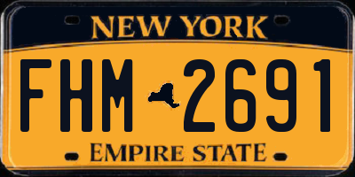 NY license plate FHM2691