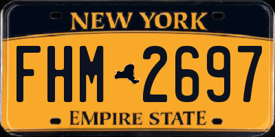 NY license plate FHM2697