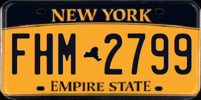 NY license plate FHM2799