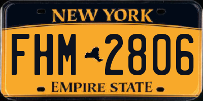 NY license plate FHM2806