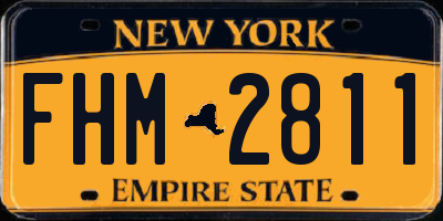 NY license plate FHM2811