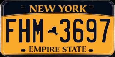 NY license plate FHM3697