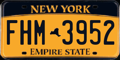 NY license plate FHM3952