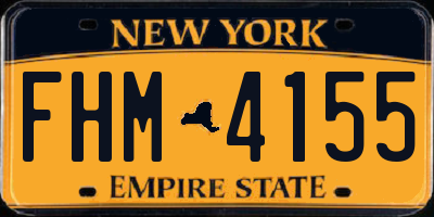 NY license plate FHM4155