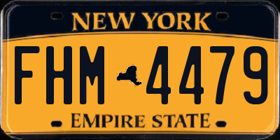 NY license plate FHM4479