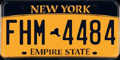 NY license plate FHM4484