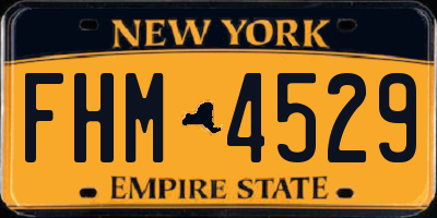 NY license plate FHM4529