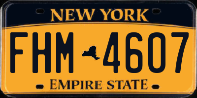 NY license plate FHM4607
