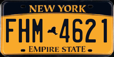 NY license plate FHM4621
