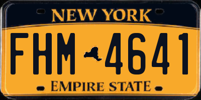 NY license plate FHM4641