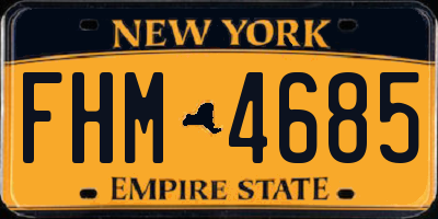 NY license plate FHM4685