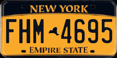 NY license plate FHM4695