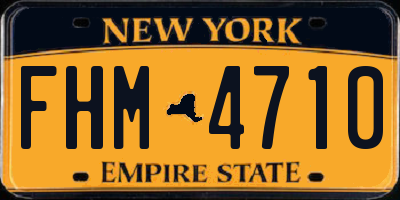 NY license plate FHM4710