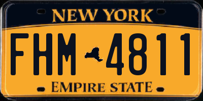 NY license plate FHM4811