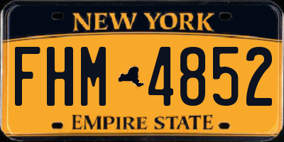NY license plate FHM4852
