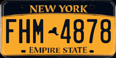 NY license plate FHM4878
