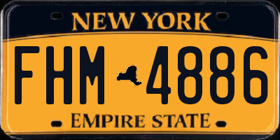 NY license plate FHM4886