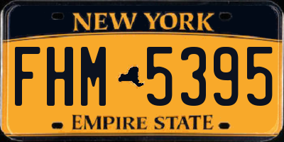 NY license plate FHM5395