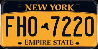 NY license plate FHO7220