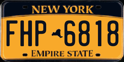 NY license plate FHP6818