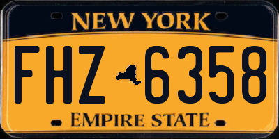 NY license plate FHZ6358