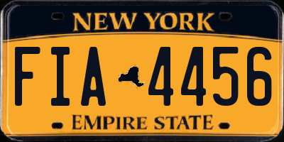 NY license plate FIA4456