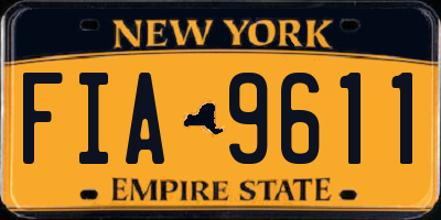 NY license plate FIA9611