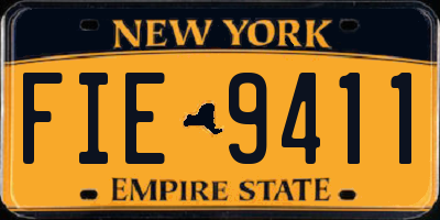 NY license plate FIE9411