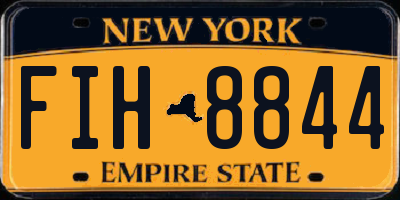 NY license plate FIH8844