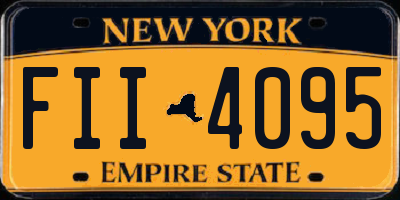 NY license plate FII4095
