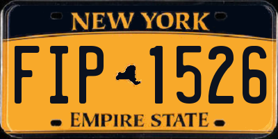 NY license plate FIP1526