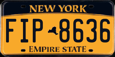 NY license plate FIP8636