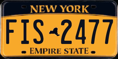 NY license plate FIS2477