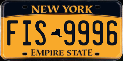 NY license plate FIS9996