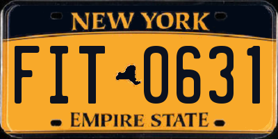 NY license plate FIT0631