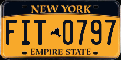 NY license plate FIT0797