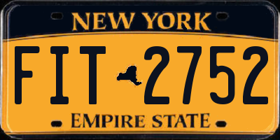 NY license plate FIT2752