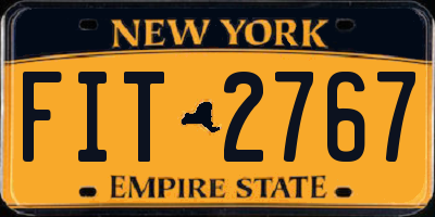 NY license plate FIT2767