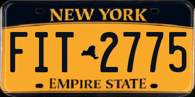 NY license plate FIT2775