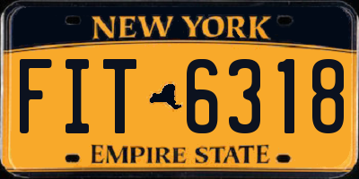 NY license plate FIT6318