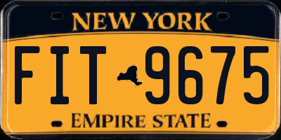 NY license plate FIT9675