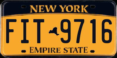 NY license plate FIT9716