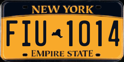 NY license plate FIU1014