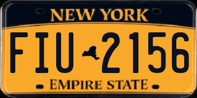 NY license plate FIU2156