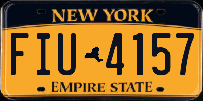 NY license plate FIU4157