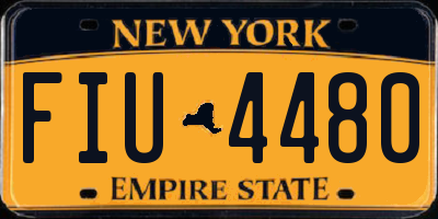 NY license plate FIU4480