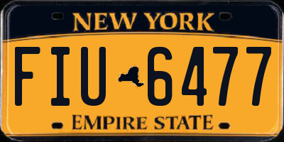 NY license plate FIU6477