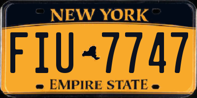 NY license plate FIU7747