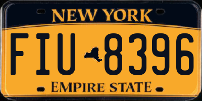 NY license plate FIU8396